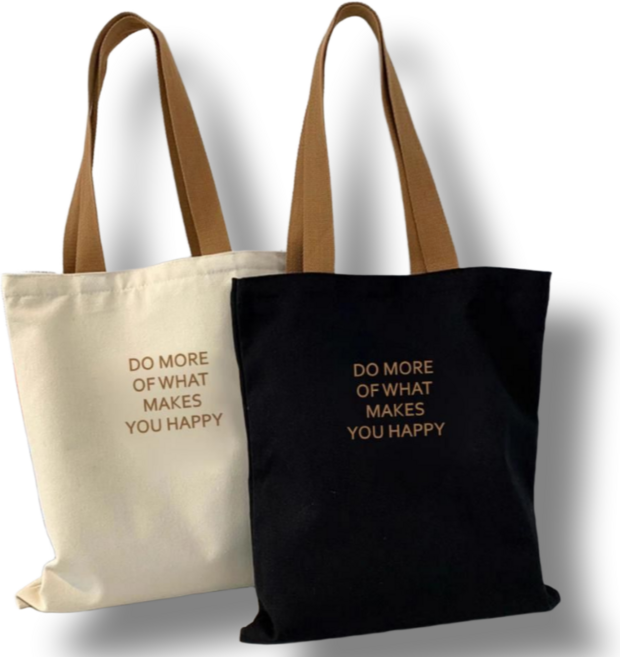 옐로구르미 여성 에코백 캔버스 다용도 세트구성 블랙+아이보리 숄더백 지퍼형