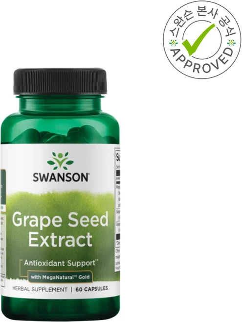 스완슨 포도씨추출물 500mg 60캡슐 1개, 60정 - 쿠팡
