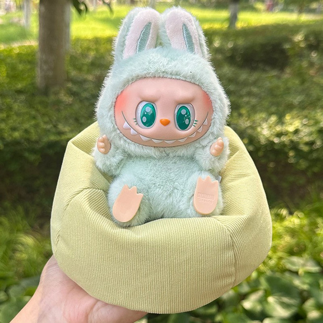 인형용 젤라또 미니 빈백 쇼파 쿠션 세트 솜깅이 의자 라부부 아이돌 굿즈 엠디, 피스타치오, 1개