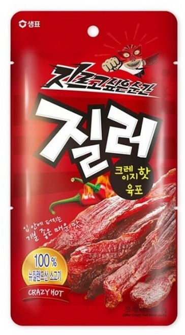 질러 크레이지핫 육포 30g x10개 술안주/간식용, 10개
