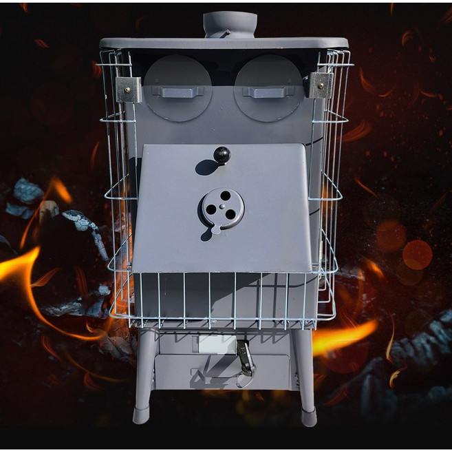 창신팜 화목난로 30평형 직접제작 가정용 캠핑용 농막 나무난로, WS-J30