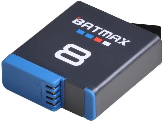 호환 GoPro 8용 Batmax 1860mAh Hero 배터리 7 6 액션캠용으로 완전히 디코딩됨, 04 1 battery