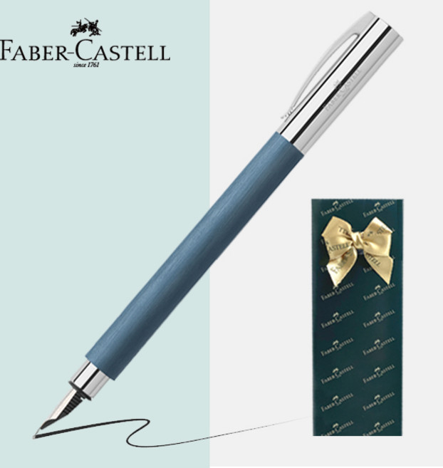 파버카스텔 만년필 엠비션 [무료선물포장], 블루, EF촉(가는촉)