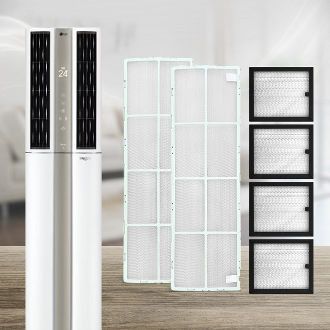 LG 휘센 3304 에어컨 필터 세트 신형 듀얼 스마트 스텐드형 호환, 1개, 초미세 플러스 필터 2P+초미세 미니 필터4P