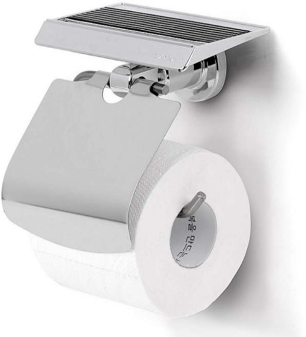 가정용 욕실용 화장실핸드폰거치대 휴지걸이, 그레이, 1개