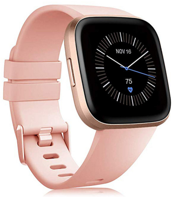Fitbit Versa/Versa2/Lite 스트랩 시계 교체 밴드 Versa 2 손목 벨트 스포츠 실리콘 팔찌, 01 light purple_02 L