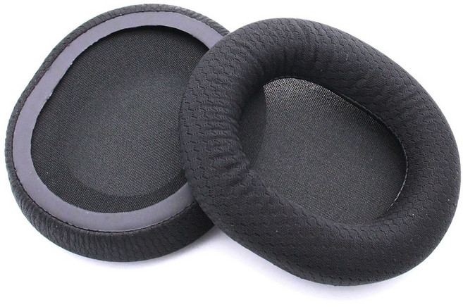 스틸시리즈 Arctis 노바 1 3 5 7 9 프로 호환 이어패드 커버 쿠션 스폰지 캡 헤드폰 헤드셋 교체 솜, 블랙 1쌍