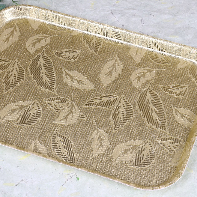 대령 사각 골드 업소용 쟁반 DO 트레이 받침대 오봉 채반, 대, 1개