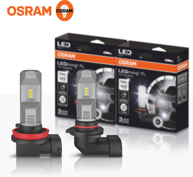 [오스람] LED 안개등 FOG FL 6000K 쿨화이트 12V/13W - H8/H11/H16 H10, 1개