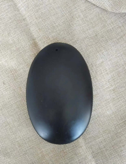 正宗泗濱砭石刮痧板 熱敷石 能量石, 1個, 如圖所示