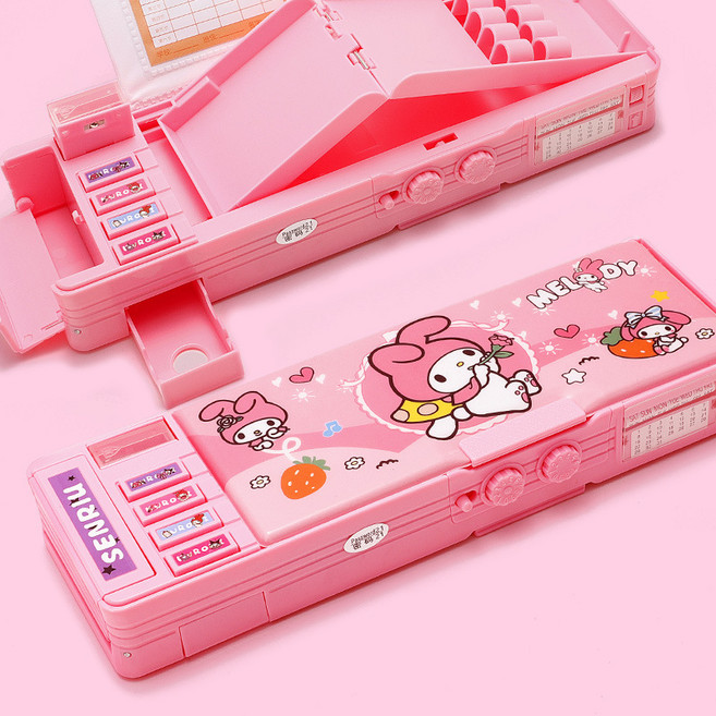 카피바라 산리오 이중 비밀번호 잠금 필통 변신필통 만능필통, 마이멜로디