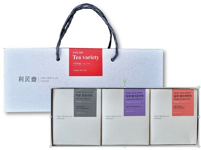 [이민재Tea] 무카페인 차 입문세트 | 국내산 곡물차 3종, 1세트, 유니크