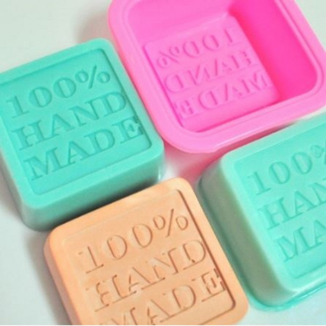 핸드메이드 사각 실리콘몰드 (58g), 1개