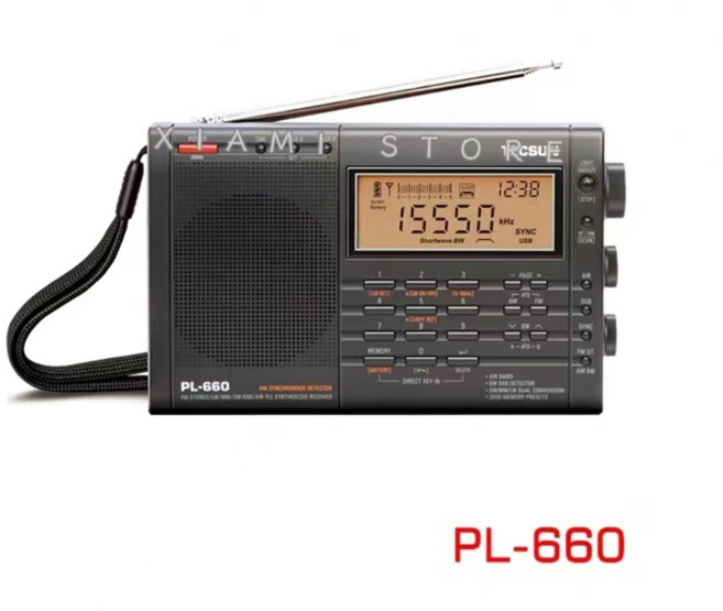 Tecsun PL-660 에어밴드 라디오 고감도 리시버 FM MW SW LW 디지털 튜닝 스테레오 큰 소리와 넓은 수 범위, [02] Black, 02 Black