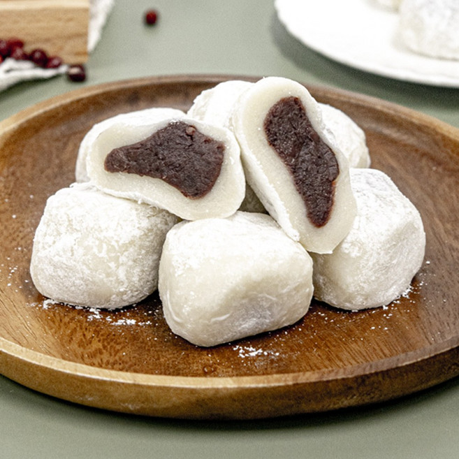 전통방식 옛날 찹쌀떡. 통팥앙금 굳지않는 자체특허반죽, 4박스, 750g