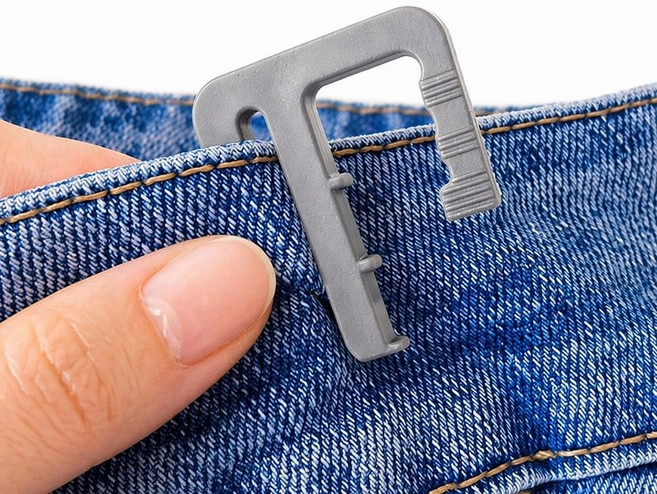 바로상점 바지 허리 줄이기 사이즈 조절 수선 E핀, 10개, 그레이