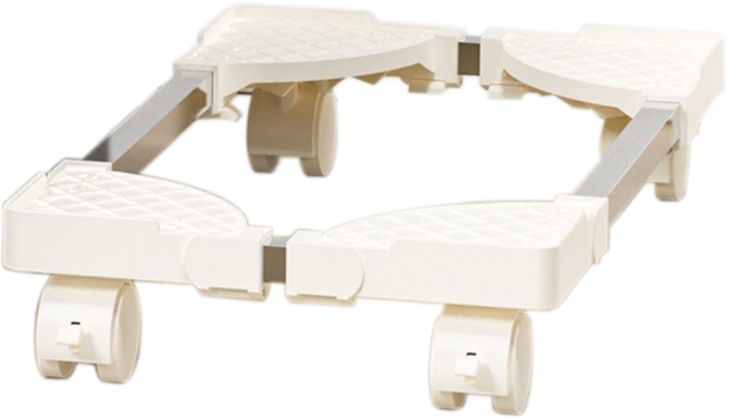 移動式電腦主機架 附煞車輪 可調式主機底座 優雅白 典雅黑, 1個, 優雅白色, 典雅黑色