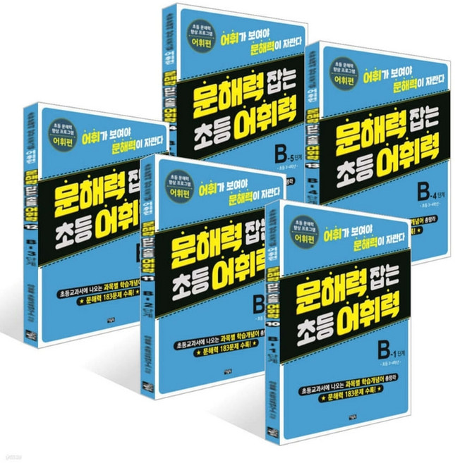 문해력잡는 초등어휘력 B단계 세트 (전5권)