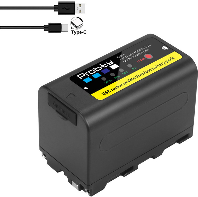 호환 소니 NP-F770 F750 배터리용 6800mAh LED 전원 표시기 MC1500C, CHINA_1 Pc Battery, 01 1 Pc Battery_01 CHINA, 01 1 Pc Battery_01 CHINA