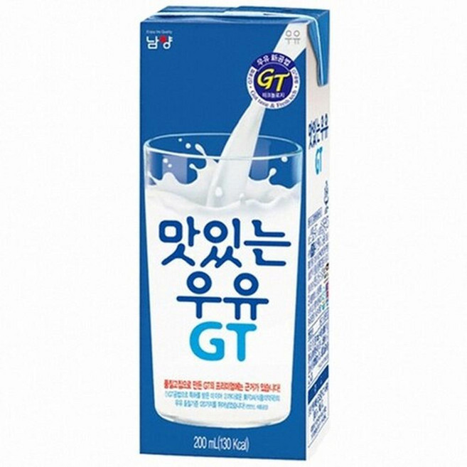 남양 맛있는우유gt 멸균우유 흰우유200mlx72팩/무배, 200ml, 72팩