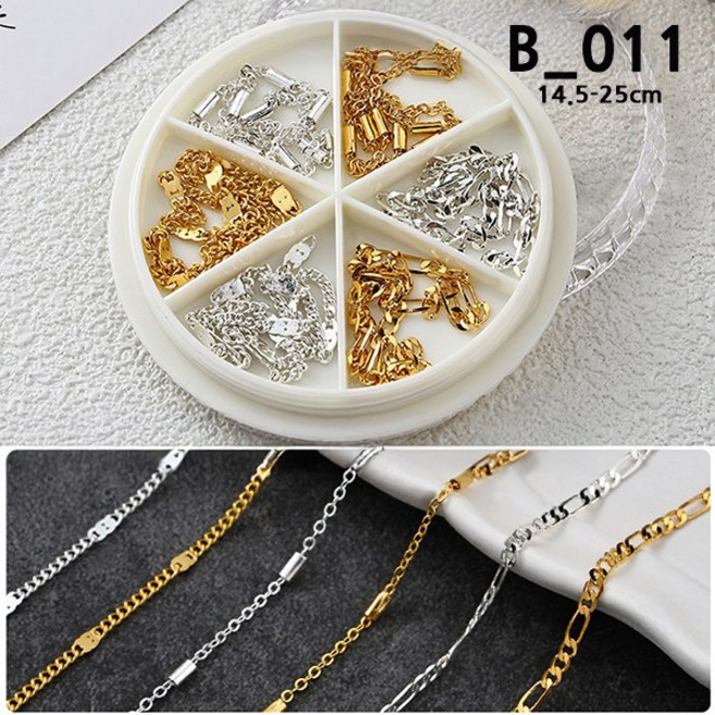 치프몰 스톤 네일 파츠 세트 81종, 1개, B_011