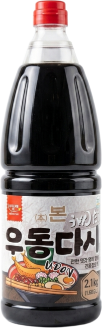 [미담채] 본 우동 다시, 2.1kg, 1개