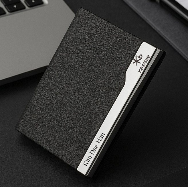 이름 각인 LOGO / 1개도가능 / 명함지갑 비즈니스 명함케이스 마그네틱 메탈