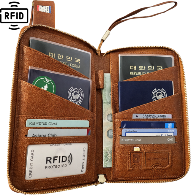 트루행센 해킹방지 가족 여권 케이스