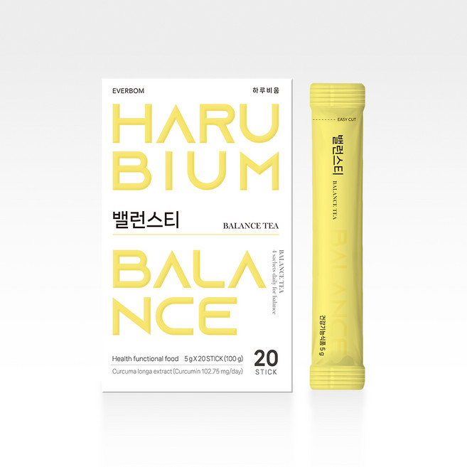 에버봄 하루비움 원데이 밸런스티 1박스(20포), 5개, 20g