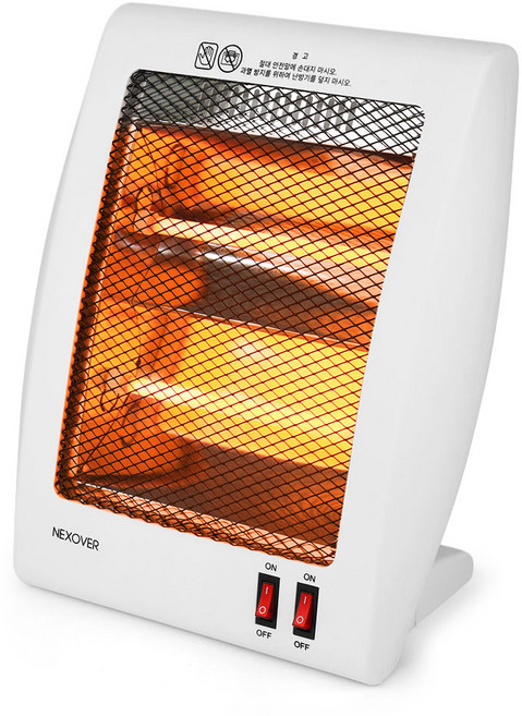 넥소버 석영관 2단 전기 미니 히터 난로 발난로 NXH-A100