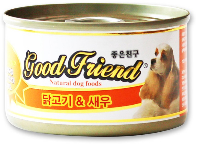 굿프랜드 강아지캔 100g, 닭고기 + 새우 혼합맛, 24개