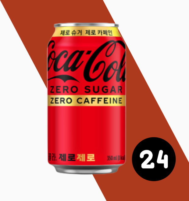 코카콜라 제로 탄산음료 CAN 350ml 24캔 제로콜라