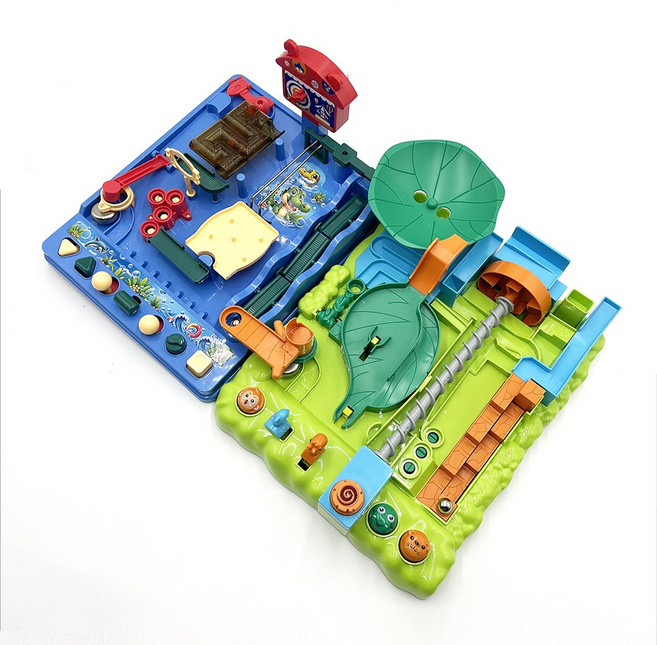 어린이 두뇌발달 보드게임 워터파크 정글 어드벤처 테이블 게임 구슬 놀이 조작 장난감 완구, 워터파크 어드벤처 LEVEL1, 1개