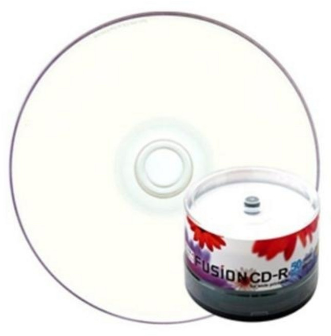 [Fusion] CD-R 52배속 700MB 프린터블 [케익/50매], 1개
