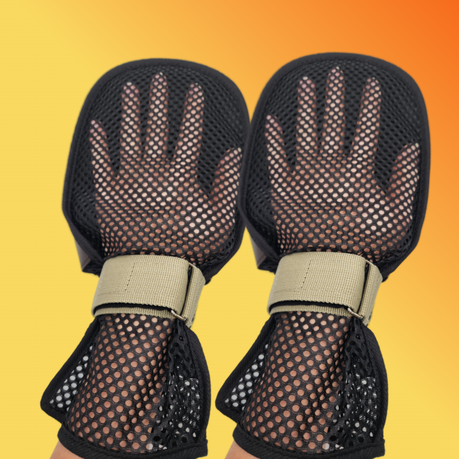 바디어스 2세대 억제장갑 치매장갑 아토피장갑 손목 손 억제대 세트, 1세트