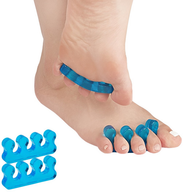 루시에 체형교정 발가락 벌리개 실리콘 교정기, 2세트