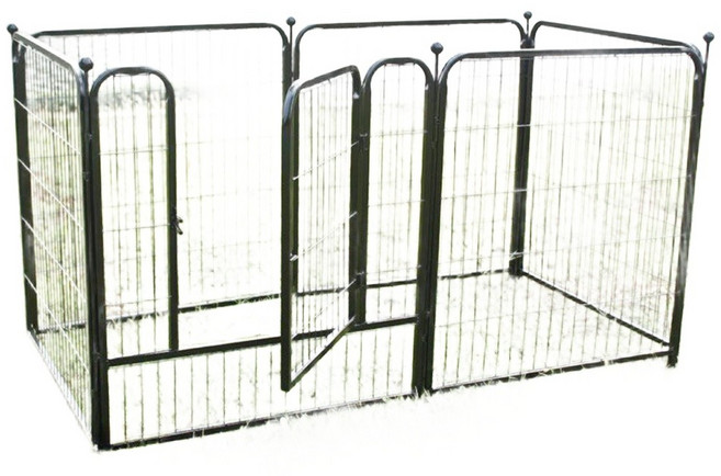대형견 철제 케이지 울타리 강아지 펜스 화장실 포함 특대형 반려견 철장 강아지펜스 강아지울타리반려동물, 1개, A. 90x100 4패널