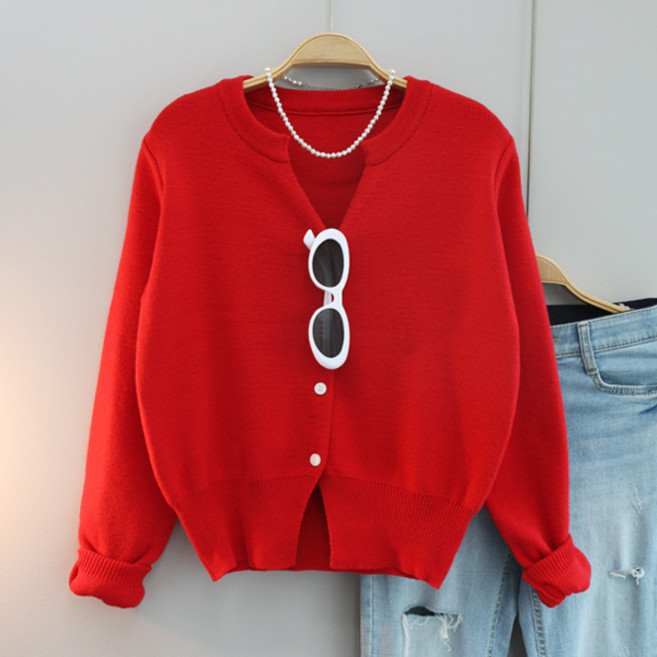 달콩 여성 에스띠트임니트가디건 봄신상