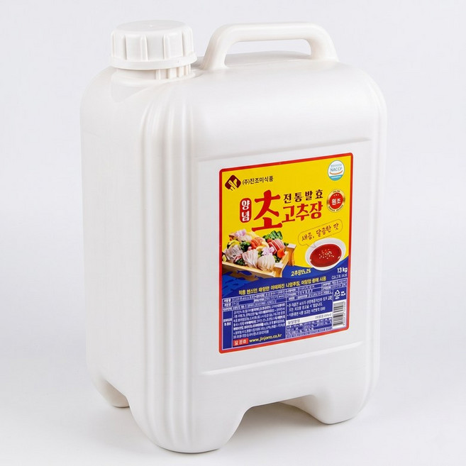 진조미식품 진조미 전통발효 양념 초고추장 13kg / 말통 대용량 업소용, 1g, 1개
