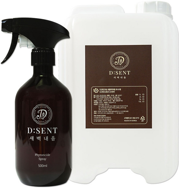 새벽내음 던센트 잎편백수 천연 피톤치드 원액 스프레이 + 스프레이 공병, 1개, 10L