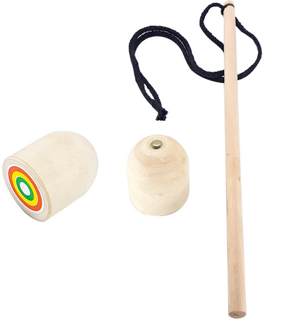 영운 민속 옛날 나무팽이 팽이채 세트 전래놀이 명절