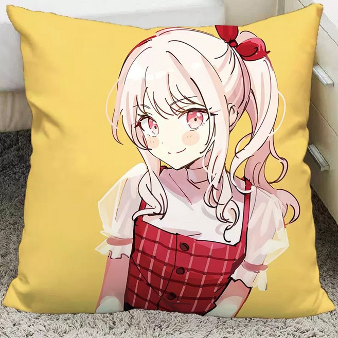 38종 프세카 아이난데스쿠션 아이난데스 굿즈 사각쿠션 인형 베개 누이 일러 카나데 미즈키 프로젝트 세카이 프로세카 굿즈 카나데 마후유 에나, 35x35센티 솜포함, 옵션37