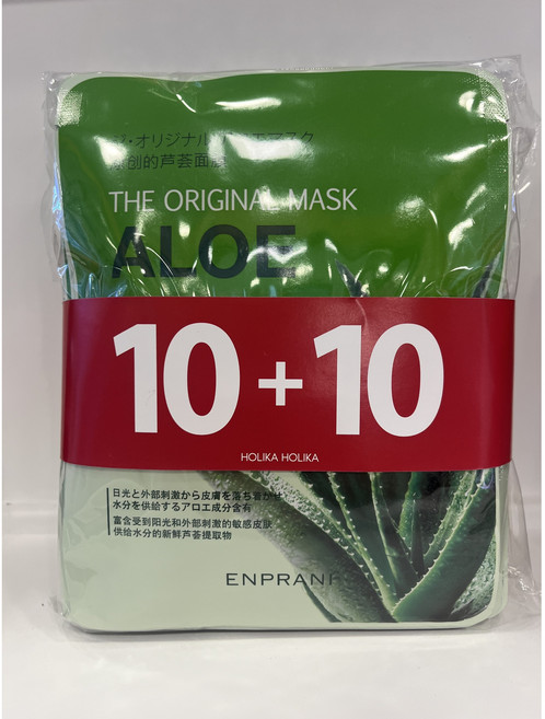 [엔프라니]디오리지널 알로에 수분진정 마스크팩10+10, 1개, 20개입