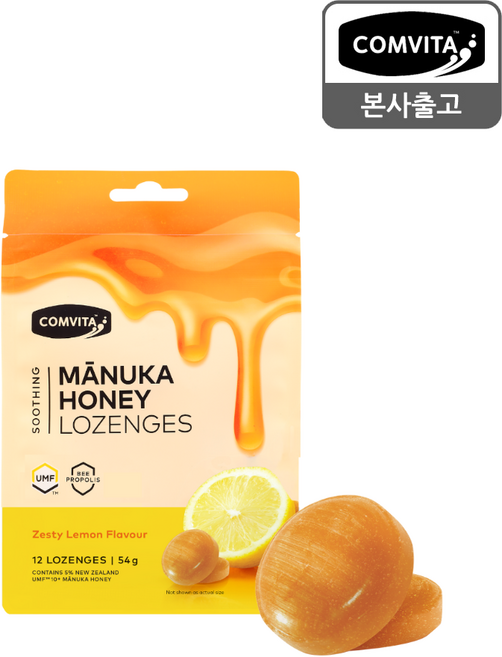 [정품]콤비타 UMF10+ 마누카허니 로젠지 프로폴리스&레몬 프로폴리스캔디 꿀캔디, 54g, 1개