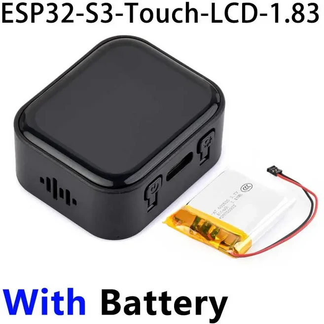 전원관리 DeepSeek AI 음성 채팅 ESP32 S3 개발 보드 1.83인치 터치스크린 디스플레이 240x284 샤오지용 ES, 01 S3-1.83 With-Bat