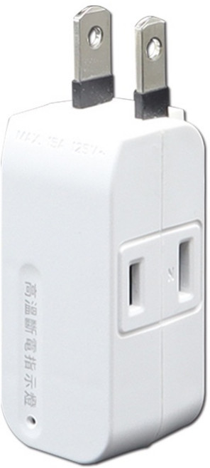 朝日科技 2P分接器 PTP-R16 雙插孔設計 耐高溫材質 內建安全斷電保護, 1個