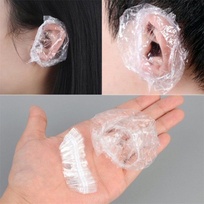 건shop디자인 100P 귀 비닐 보호커버 비닐귀덮개, 1