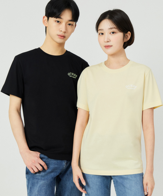 [ON] 유니 레귤러핏 아치로고 반팔티 NP2KE406