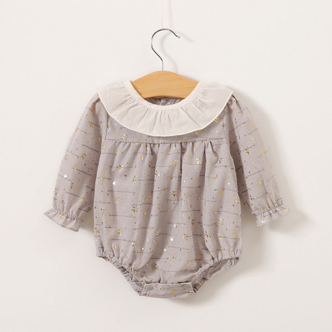 맘스케어 작은별 프릴 긴팔수트