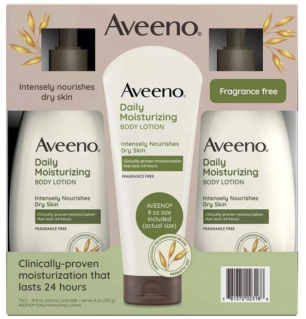 아비노 Daily Moisturizing Body Lotion 532ml 2개입 + 227g 1개입, 1개 - 쿠팡